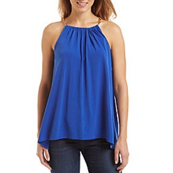 Michael Kors Chain-Neck Jersey Halter Top XS NWOT - Picture 1 of 12